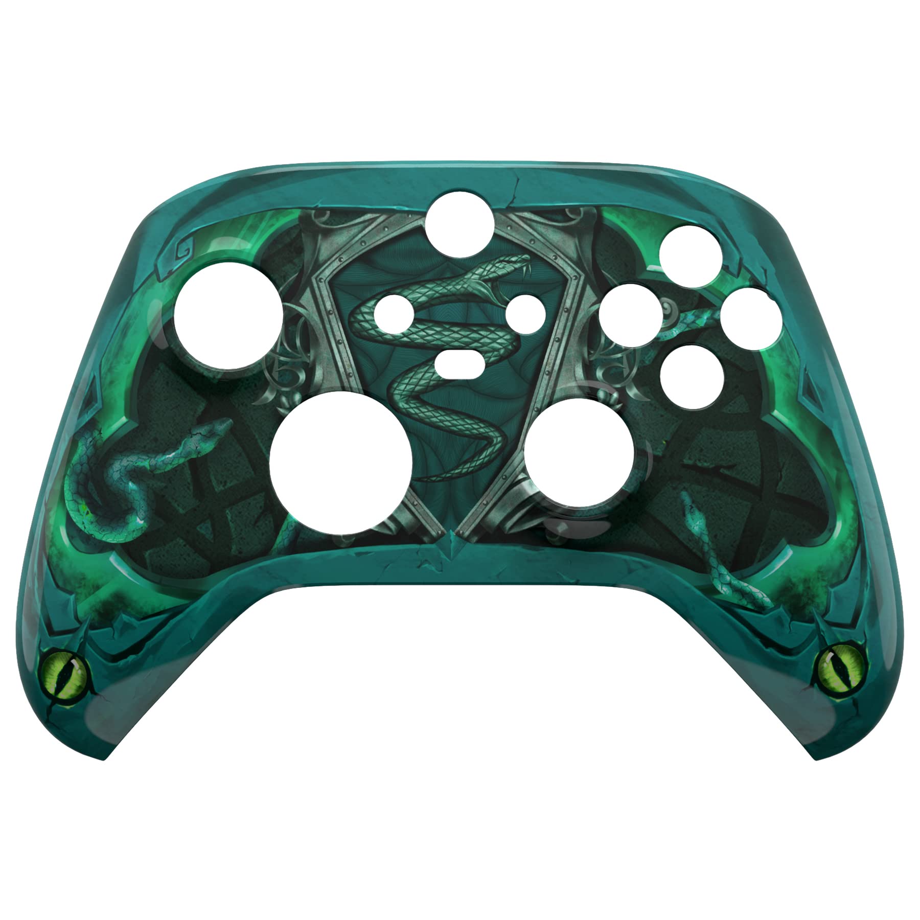 eXtremeRate Coque de Rechange pour Manette Xbox Series X et S – Libérez Votre Style – Œil du Serpent – Accessoires personnalisés pour Manette Xbox Core sans Fil [contrôle Non Inclus]