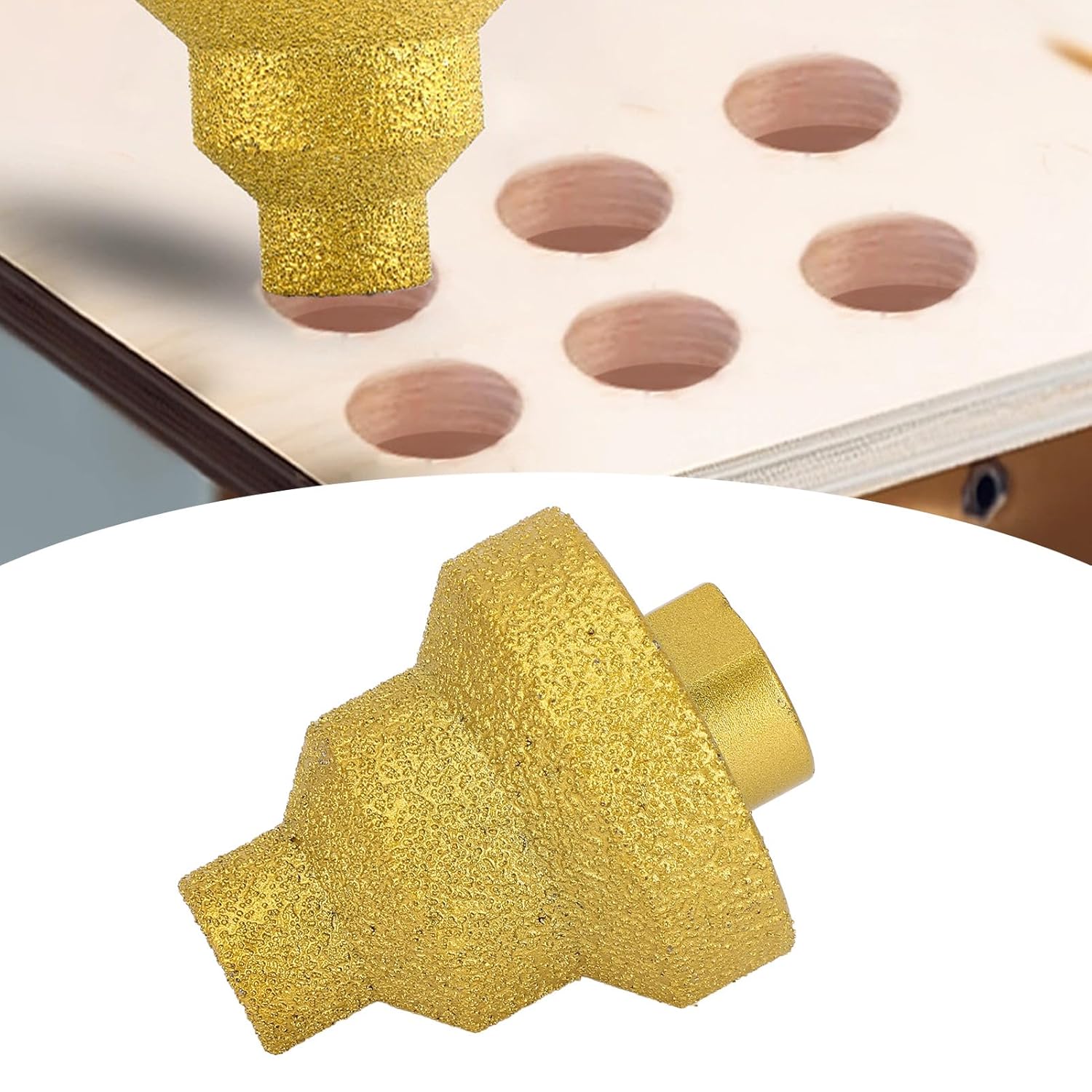Diamond Step Drill Bit,20mm 35mm 50mm Multi Layer Brazed Chamferer with M14 Shank Thread,Diamond Core Drill Bit,Step Tapered Reamer for Tile Marble Concrete