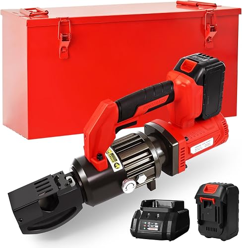 Cordless Rebar Chain Cutter,Portable Handheld,Electric Hydraulic,Cut metal chains, locks, and steel cables up to Φ10mm(Li-ion Battery Version)