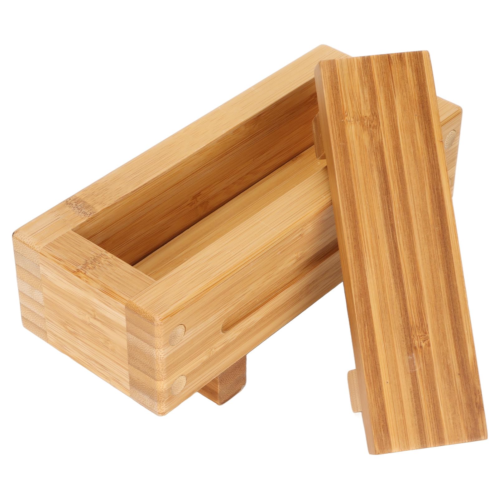 Molde de Arroz de Madera Aramox para Cocinar, Molde de Prensa de Sushi de Madera, Caja de Molde de Arroz Portátil Rectangular sin Olor DIY