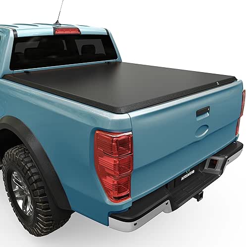 AUTOSAVER88 Soft Roll Up Truck Bed Tonneau Cover Compatible with