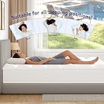 ELEMUSE Queen Cooling Mattress Topper for back pain, Extra Thick Mattress pad Cover, Plush Soft Pillowtop with Elastic Deep Pocket, Overfilled down alternative filling