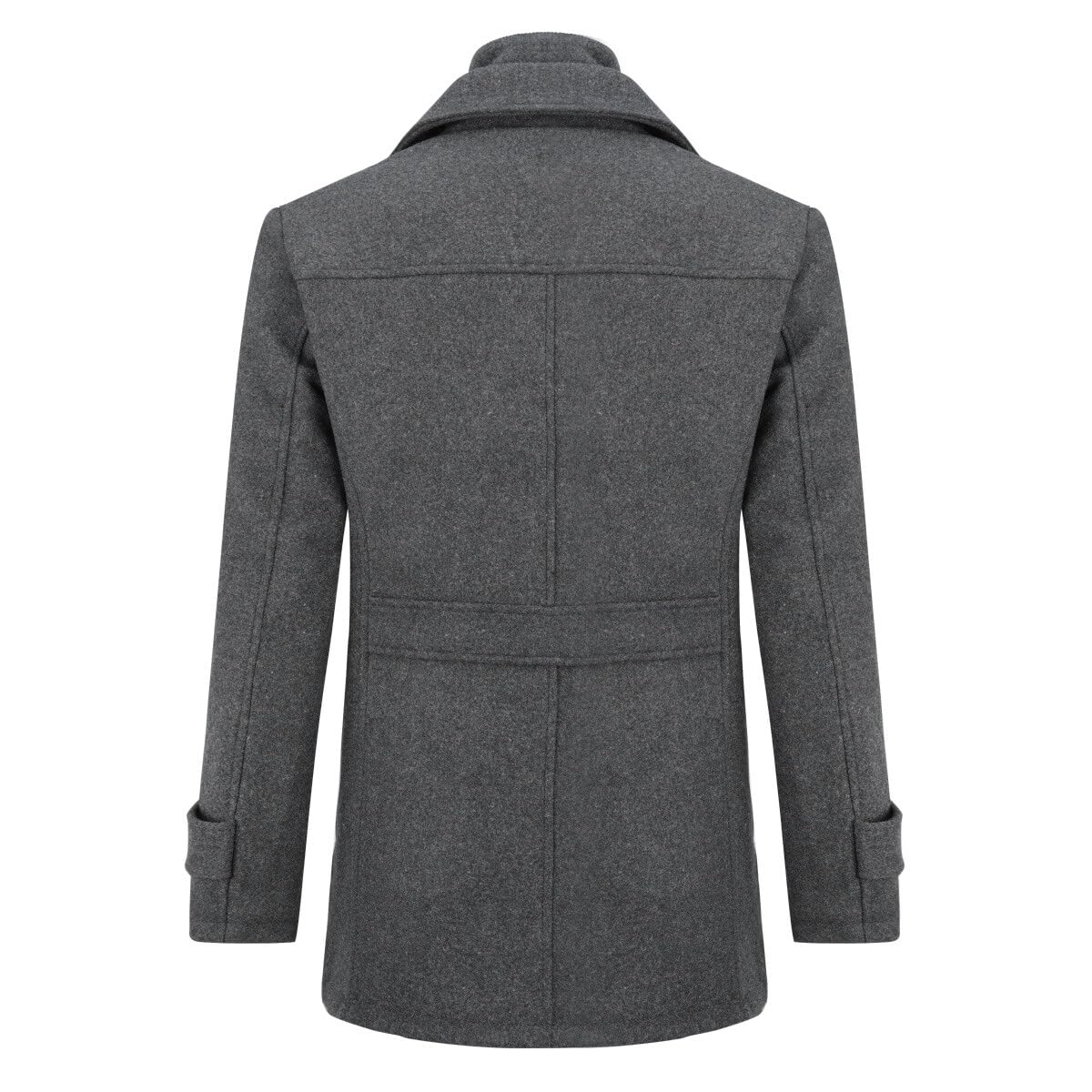 Allthemen Cappotto da Uomo in Lana Trench Slim Fit da Lavoro Corto Business Trench Coat Soft Touch Calda Invernale Coat