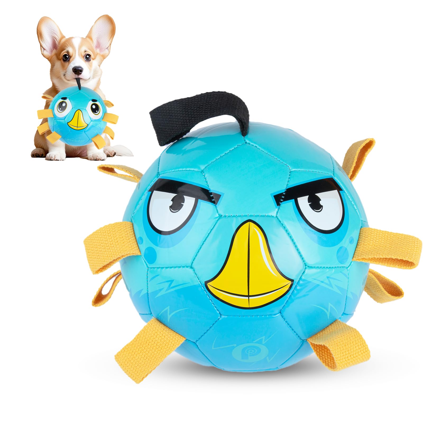 PP PICADOR Dog Toys Soccer Ball Interactive Dog Balls Puppy Birthday Gifts Durable Herding Balls for Small Medium