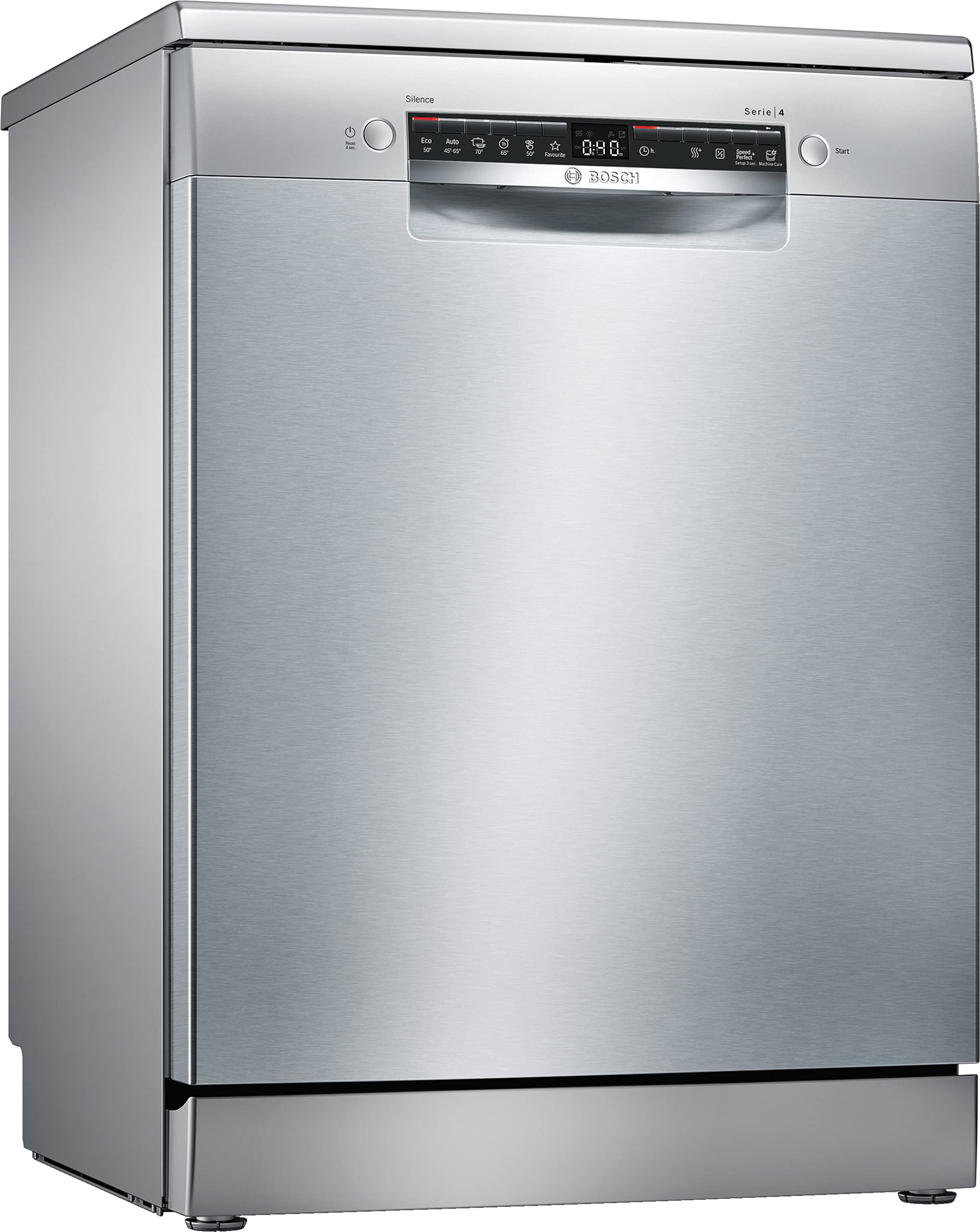 SGS4HVI33E Serie 4, Lavastoviglie da libero posizionamento, 60 cm, color inox
