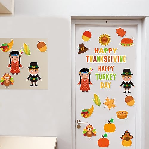 Miniatura 7 de 51 recortes de Acción de Gracias  Calabaza, pavo, hojas, bellota, indios  Decoración de aula  Feliz otoño, cosecha, otoño  tablón de anuncios,