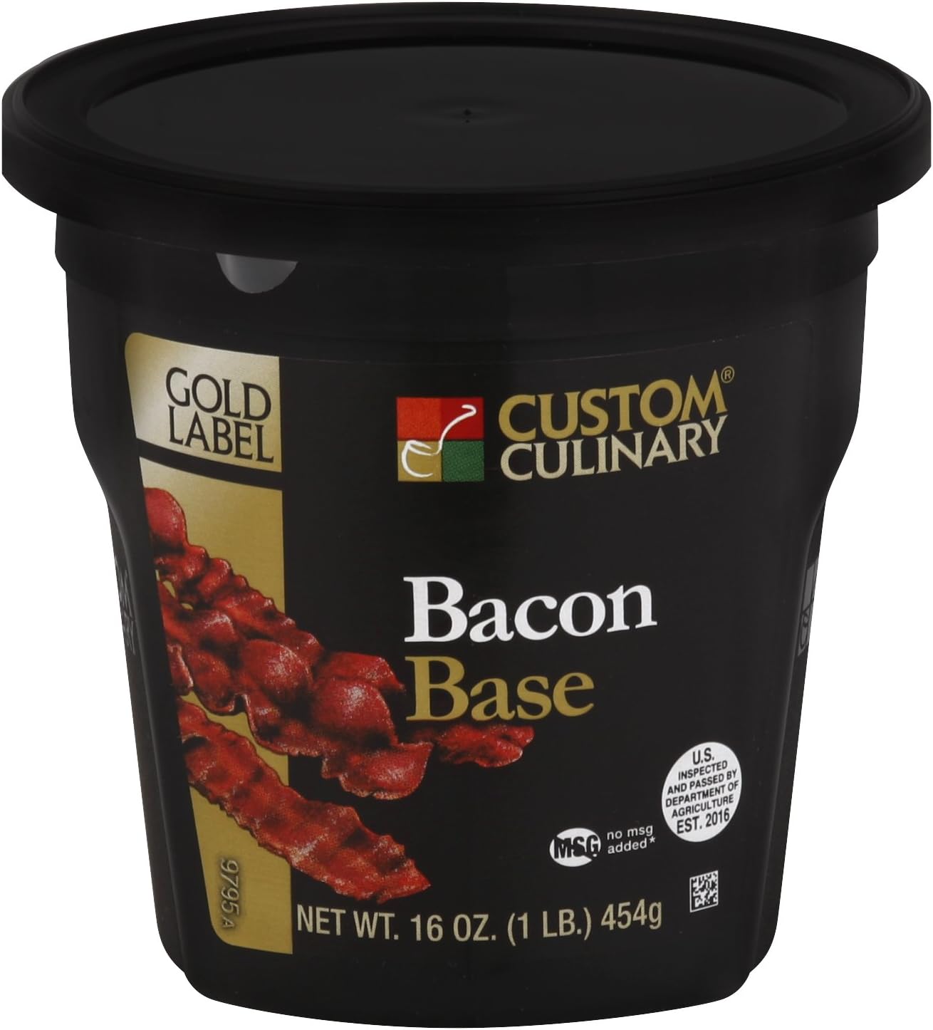 Custom Culinary Gold Label Base Bacon, 1 Pound