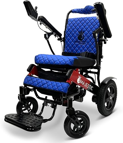 Miniatura 7 de Silla de ruedas eléctrica plegable de largo alcance 2021 silla de ruedas eléctrica aprobada por aerolínea resistente motorizada por movilidad