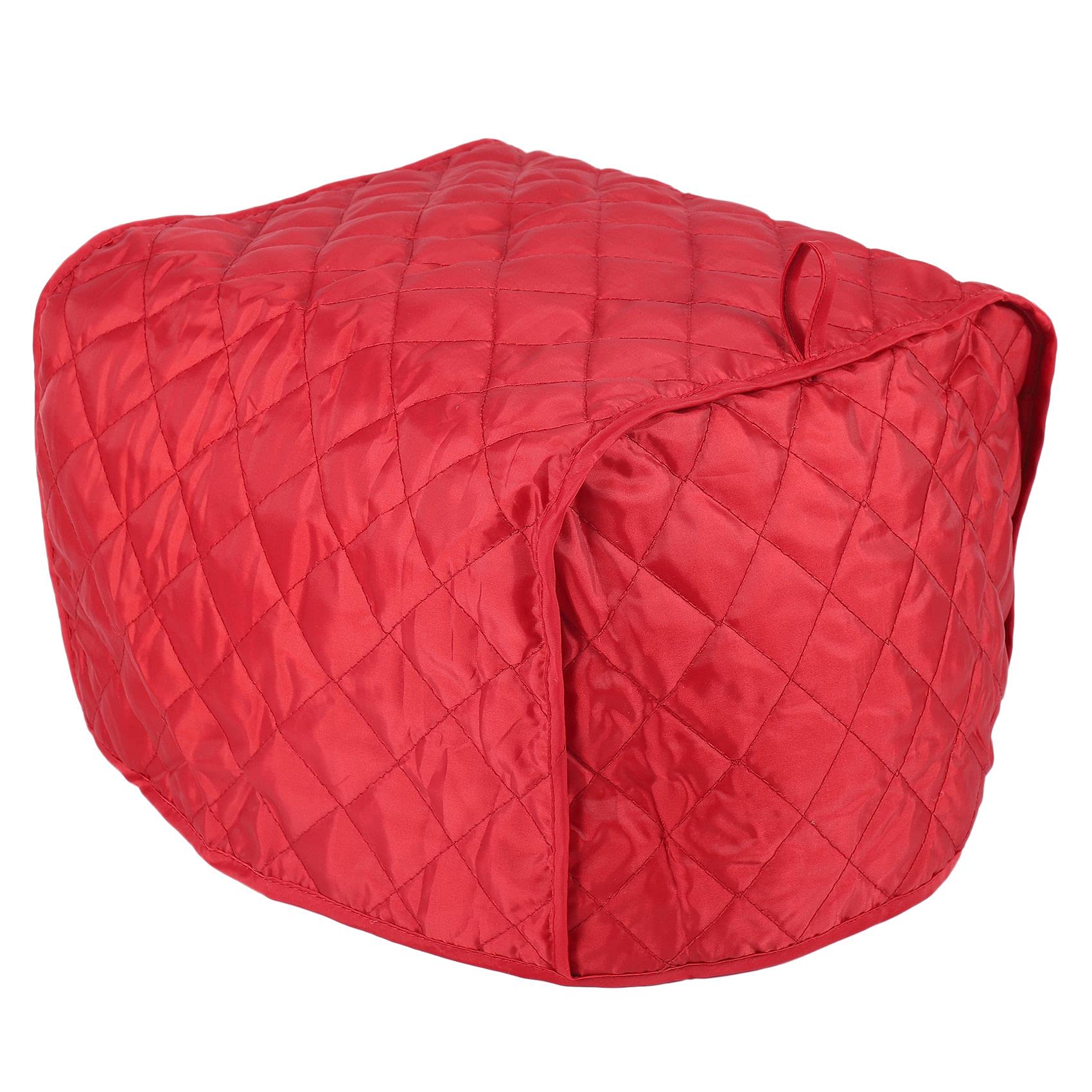 Wresetly Red Polyester Quilted Four Toaster Appliance Dust-Proof Cover (Red)