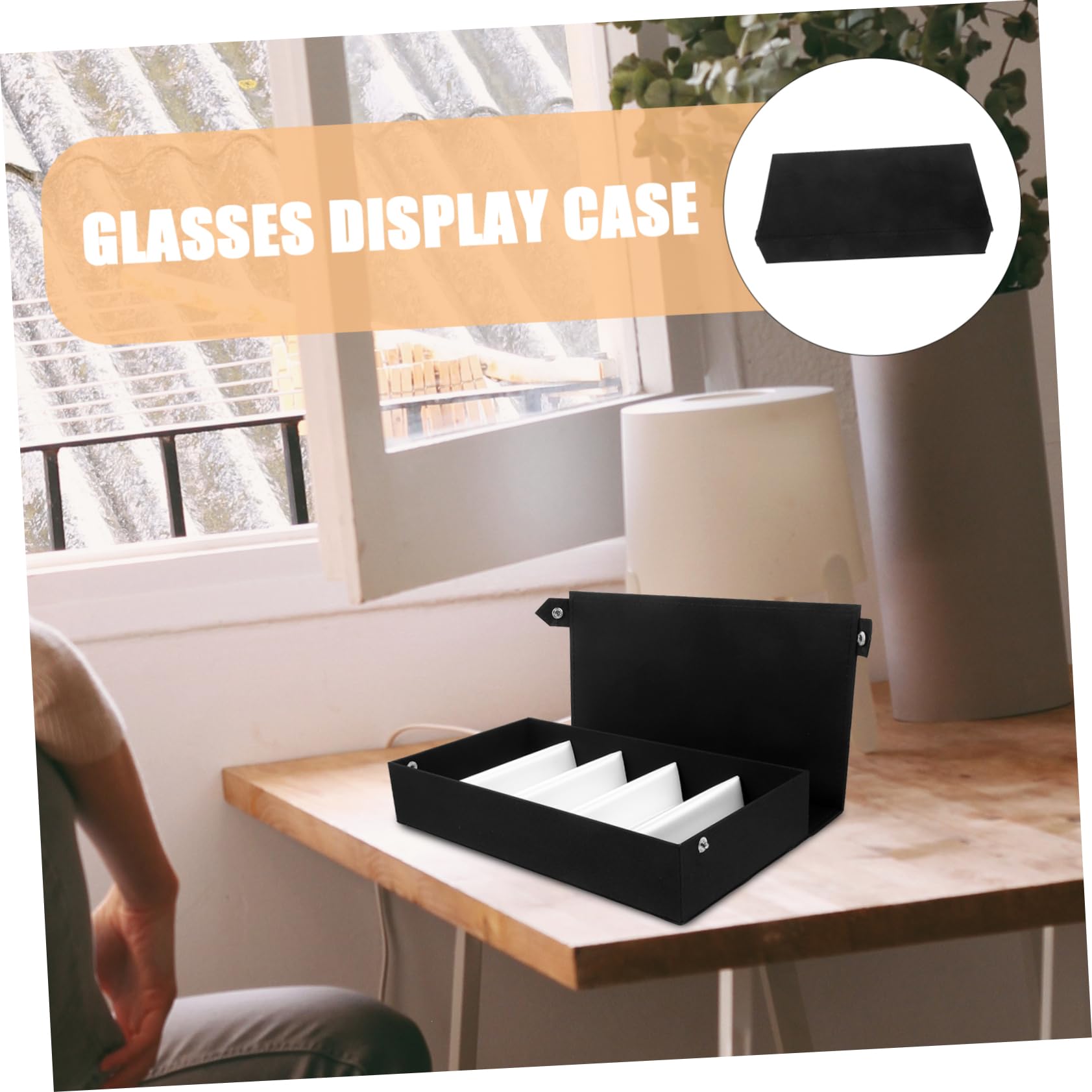 Cabilock Espositore Collezione Occhiali Da Sole Astuccio Per Occhiali Espositore Per Occhiali Espositore Per Occhiali Scatola Di Fornitura Per Occhiali Più Occhiali