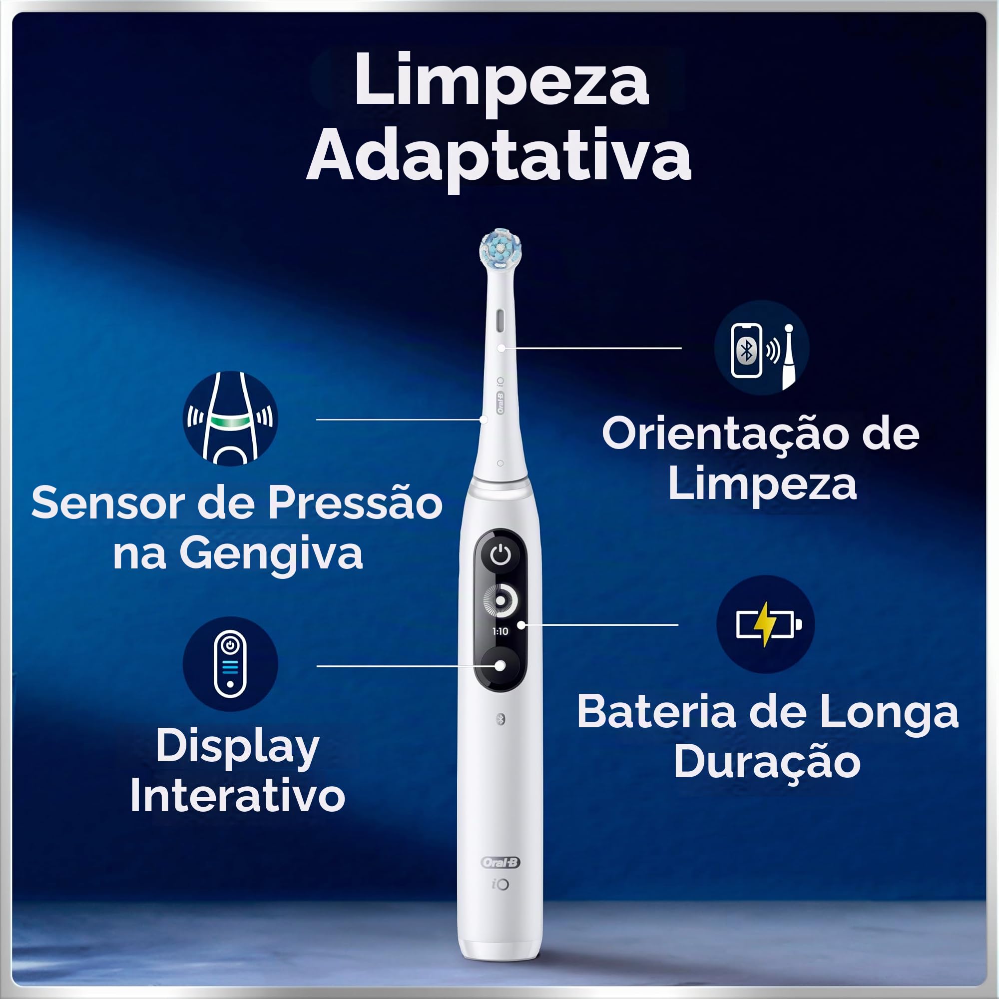 Oral-B iO Series 7 Electric Toothbrush With 2 Brush Heads, White