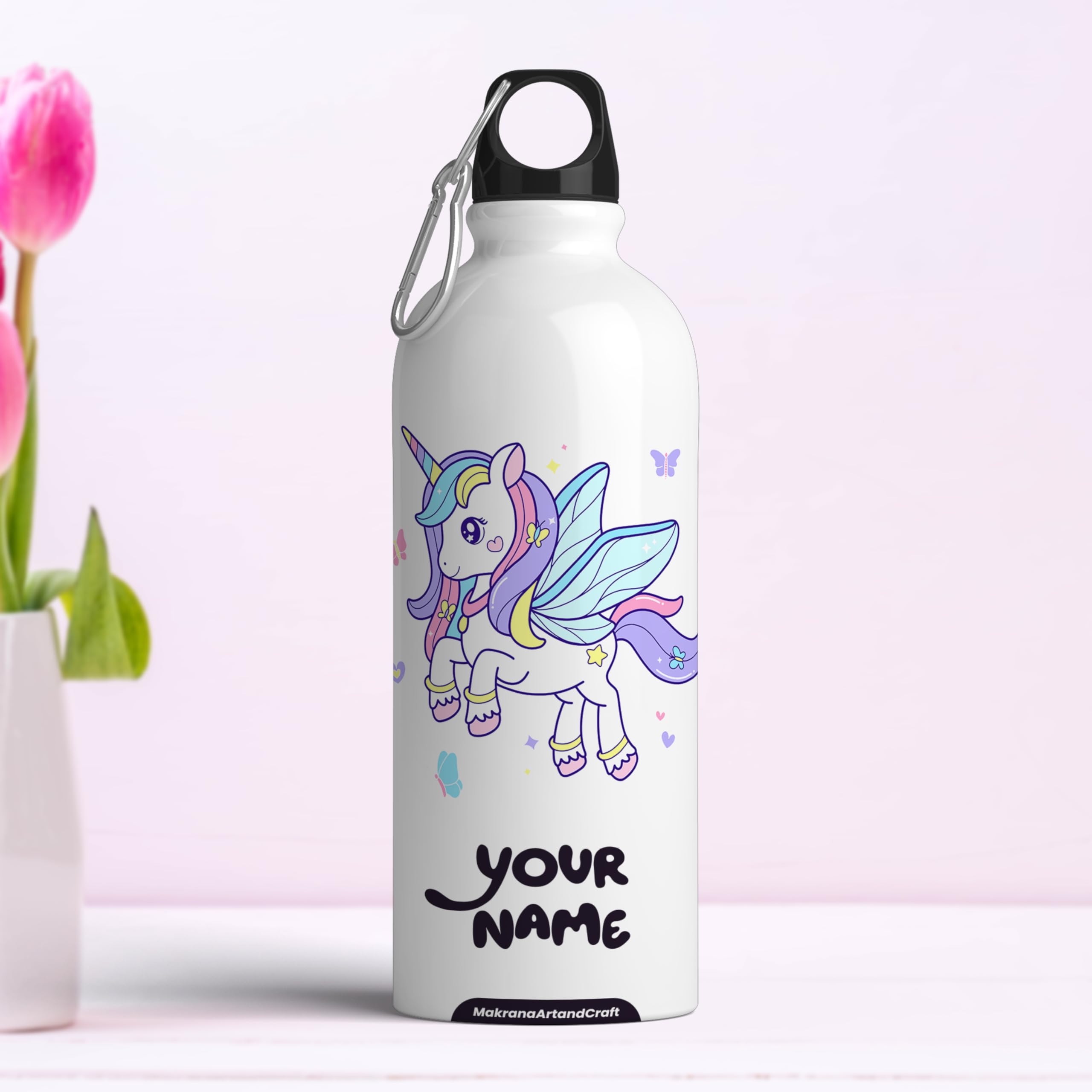 MakranaArtandCraft - Unicorn theme Customized Name printed Sipper Water Bottle for Girls (750ml capacity, Aluminium, 21x7 Cm size) Sipper for Girls (Custom Sipper-111) (B0D5BJR5LB) Amazon Price History, Amazon Price Tracker