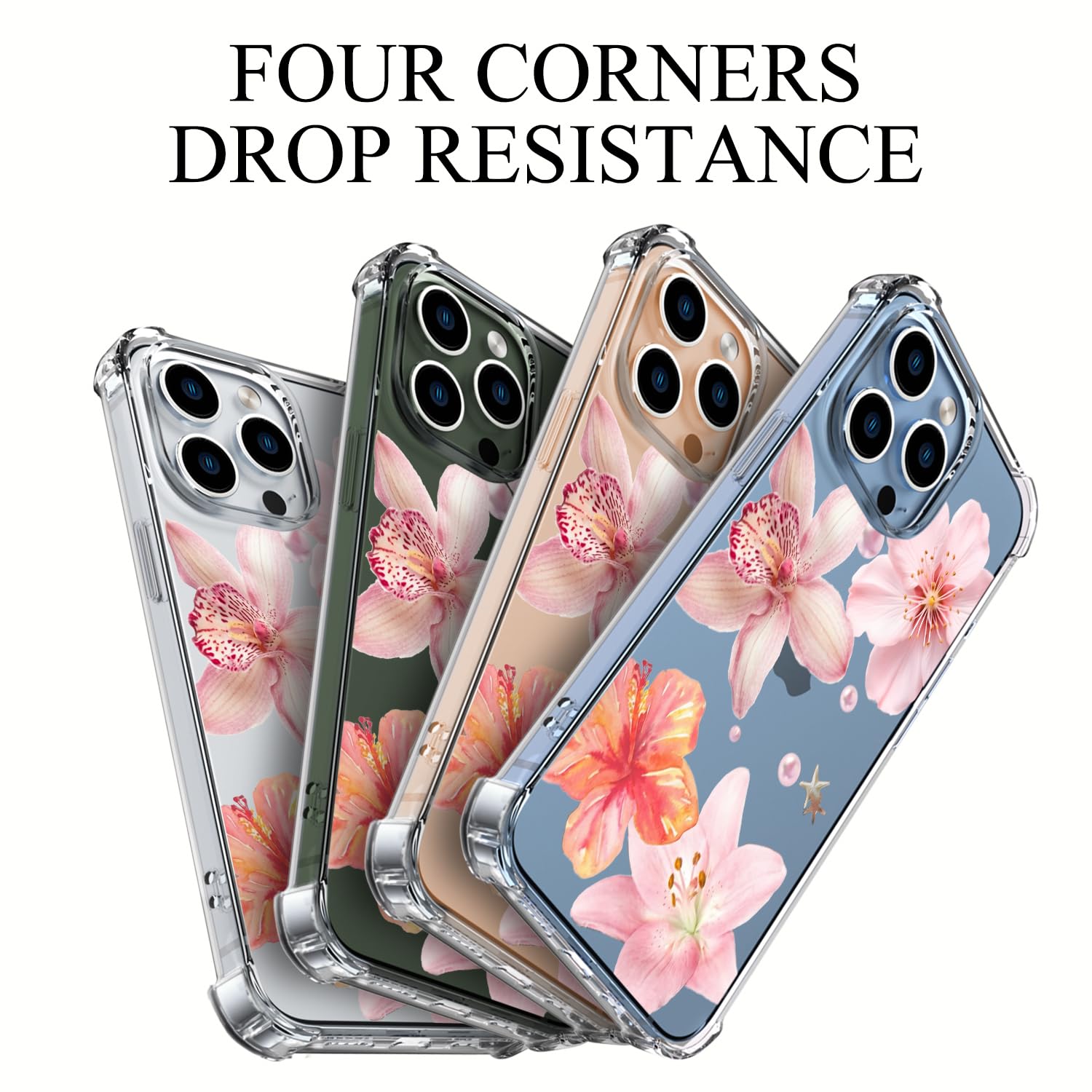 Amazon.com: Wihytec Pink Lily Flowers Phone Case for iPhone