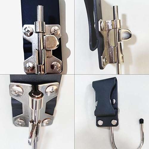 Miniatura 5 de 2 piezas de herramientas portátiles gancho para cinturón de colgar rápido, soporte para herramientas eléctricas, gancho inalámbrico para