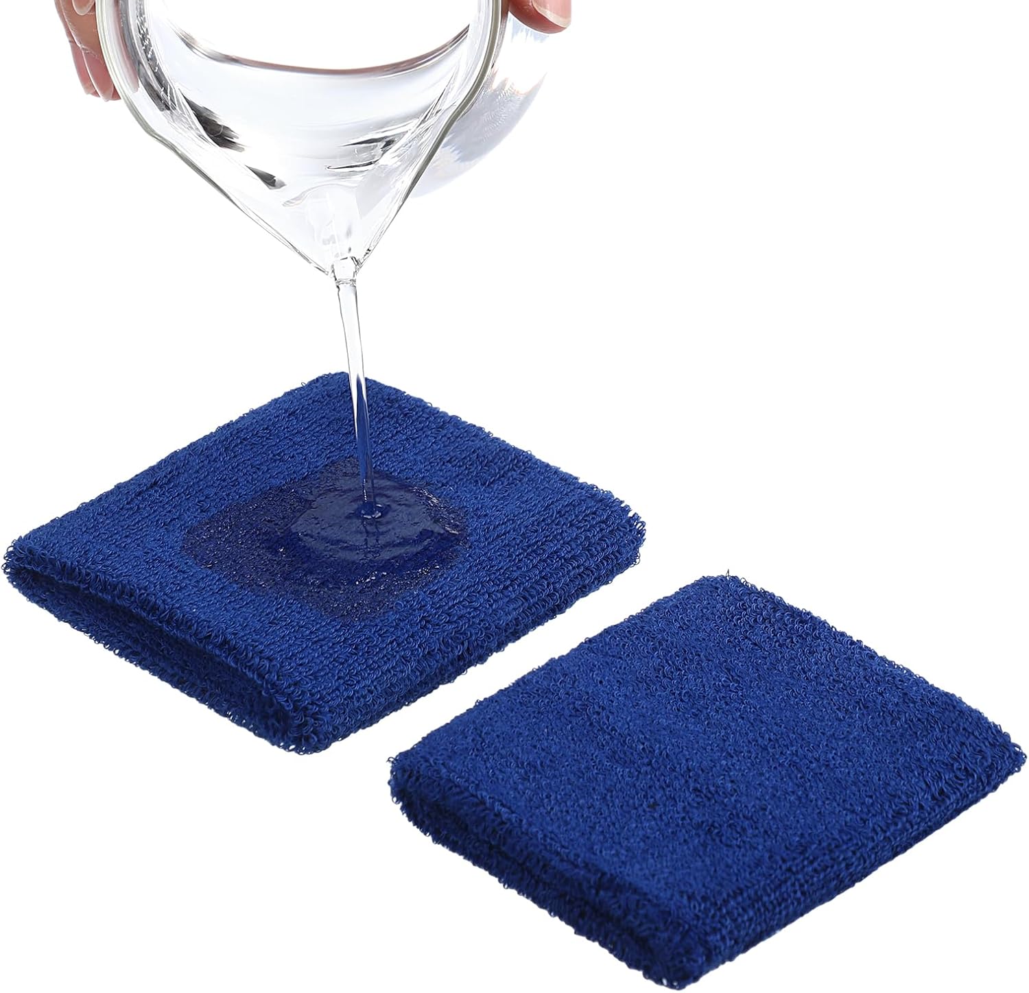 WILLBOND 8 Pack Wrist Sweatbands Sports Wristbands Tennis Sweatbands Neon 80s Thick Cotton Gymnastics Sweat Band International Sports Athletic Wristband for Men Women Party Supplies - Image 7