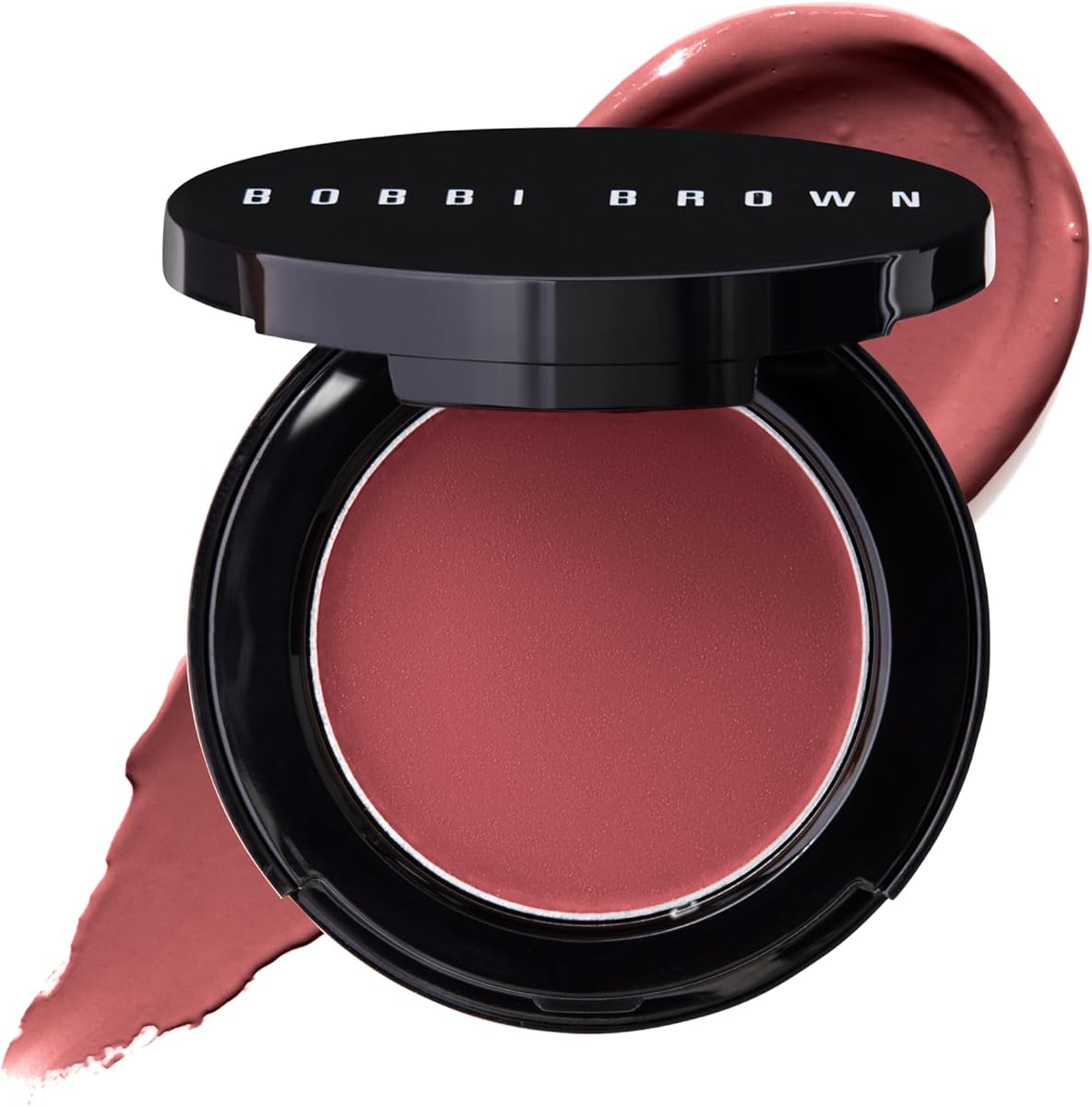 Pot Rouge | Multi-Use Cream Blush and Lip Tint | Dewy, Natural-Looking Flush for Cheeks and Lips | Mirrored Compact Travel-Size Face Makeup Blusher