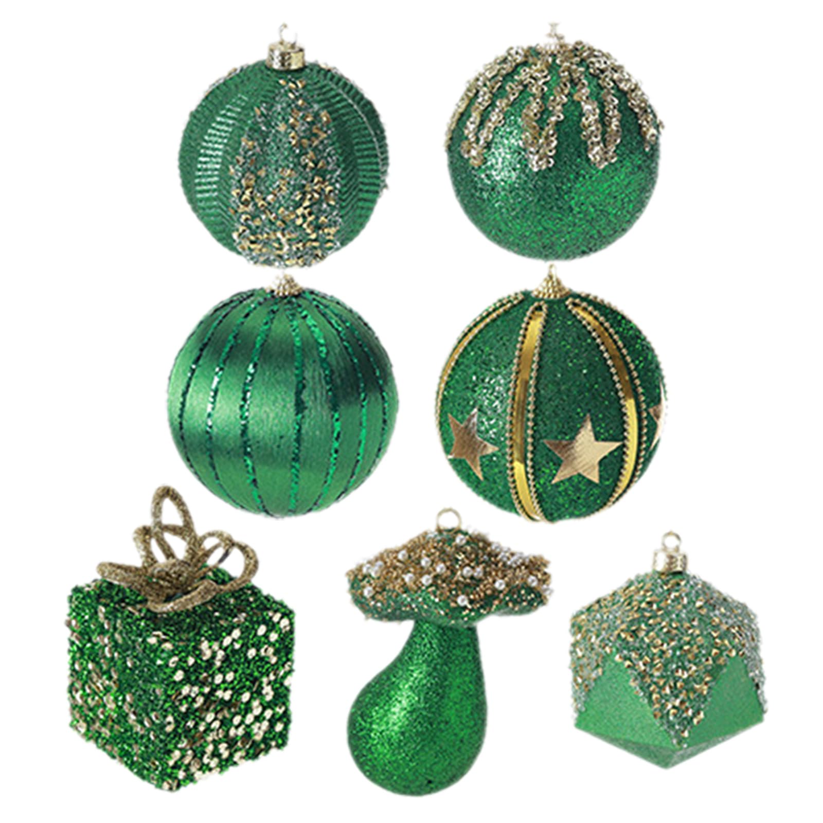 Yhplxyuus Christmas Tree Ornament Shimmering Shatterproof Baubles Stylish Hanging Pendant for Holidays Decoration Festives Holiday Decoration