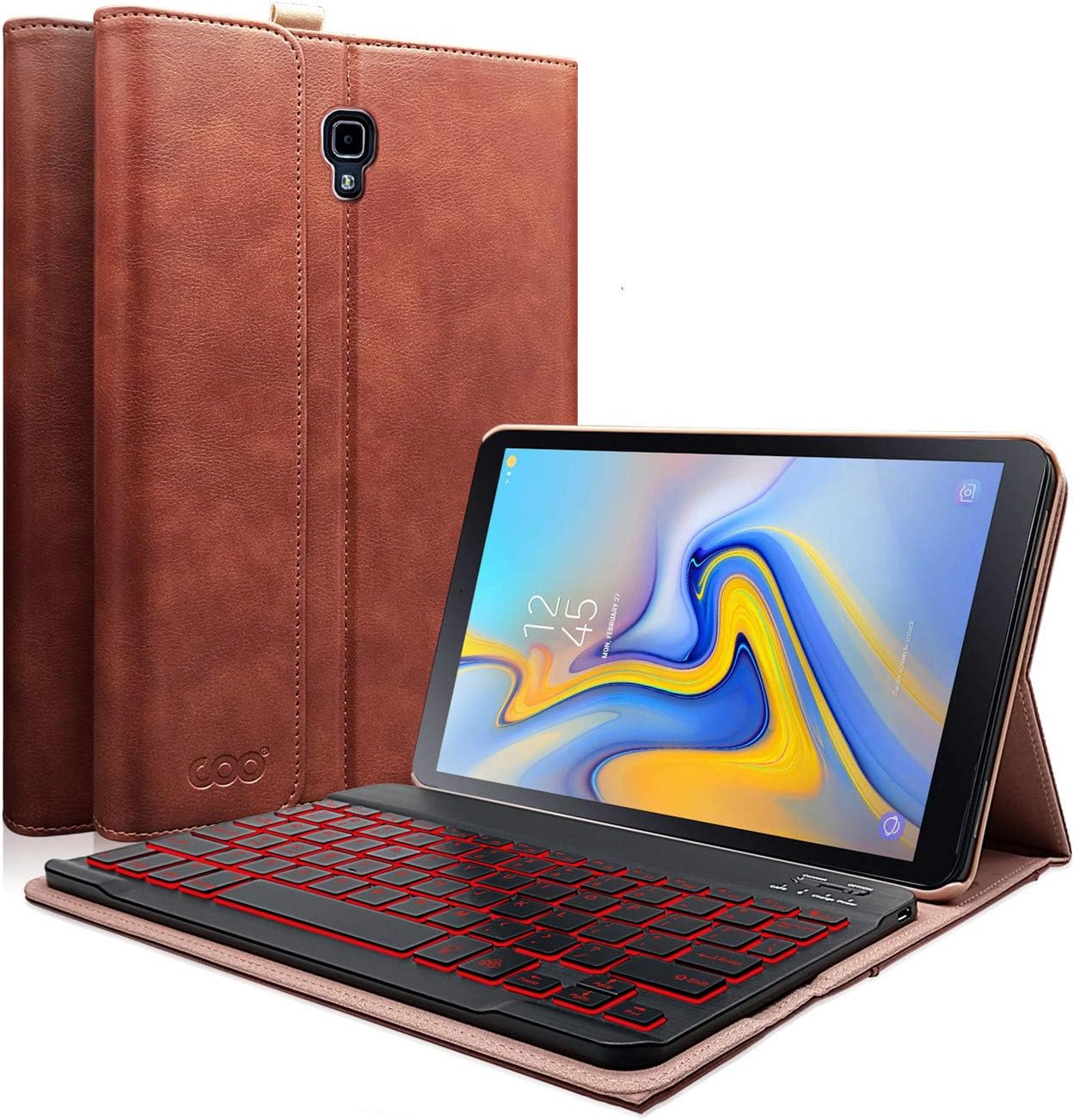 COO iPad Air 4th Generation Keyboard Case 10.9“ 2020, Keyboard Case for iPad Air 4th Gen-Detachable Wireless Keyboard Protective Cover, Built-in Pencil Holder (Brown)