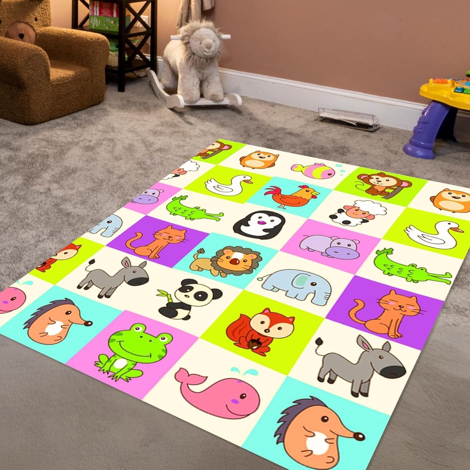 Forest Animal Theme Reversible Baby Folding Mat,Foldable Playmat,Large Baby Crawling,Play for Floor,Portable Non-Slip Doub... - Review, Price and Buying Guide