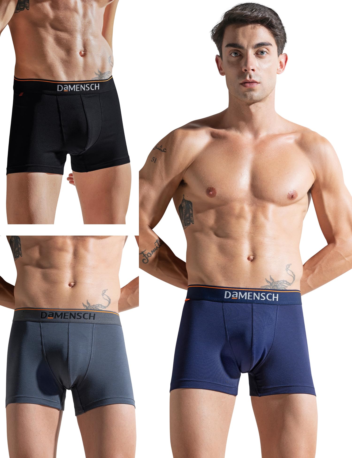 Regular Fit Solid Trunks for Men Pack of 3| Combed Cotton, Stretchy Fabric, Anti-Bacterial and Microfibre Waistband-image-42