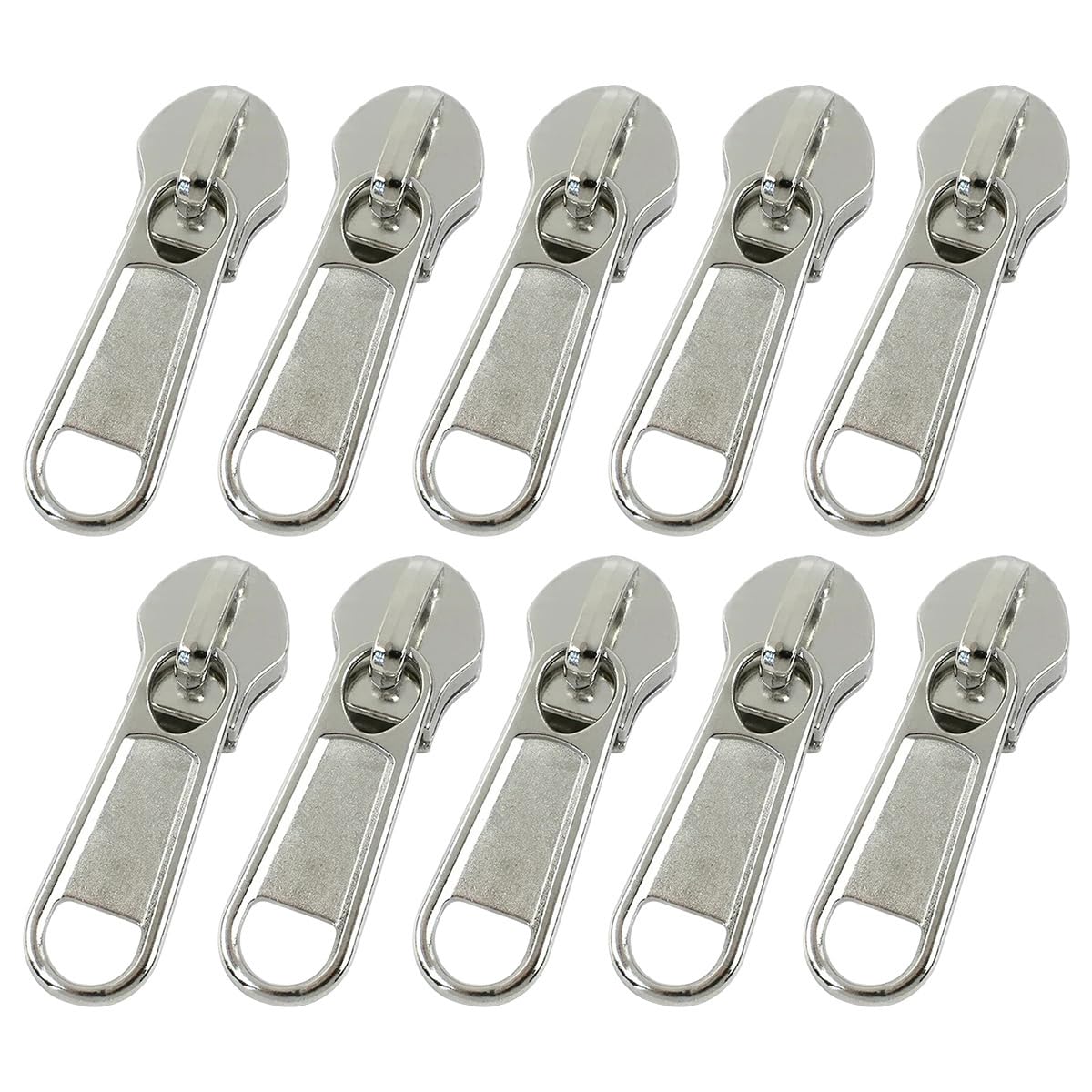 3# Curseurs de Fermeture éclair, tête de Tirette de Rechange en métal pour la réparation de Vestes, vêtements et Manteaux