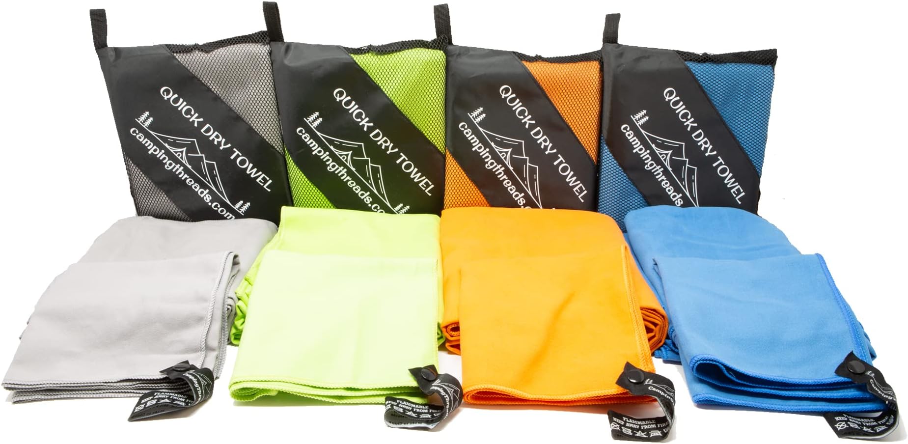 Camping Threads Quick Dry Microfiber Camp Towels Family