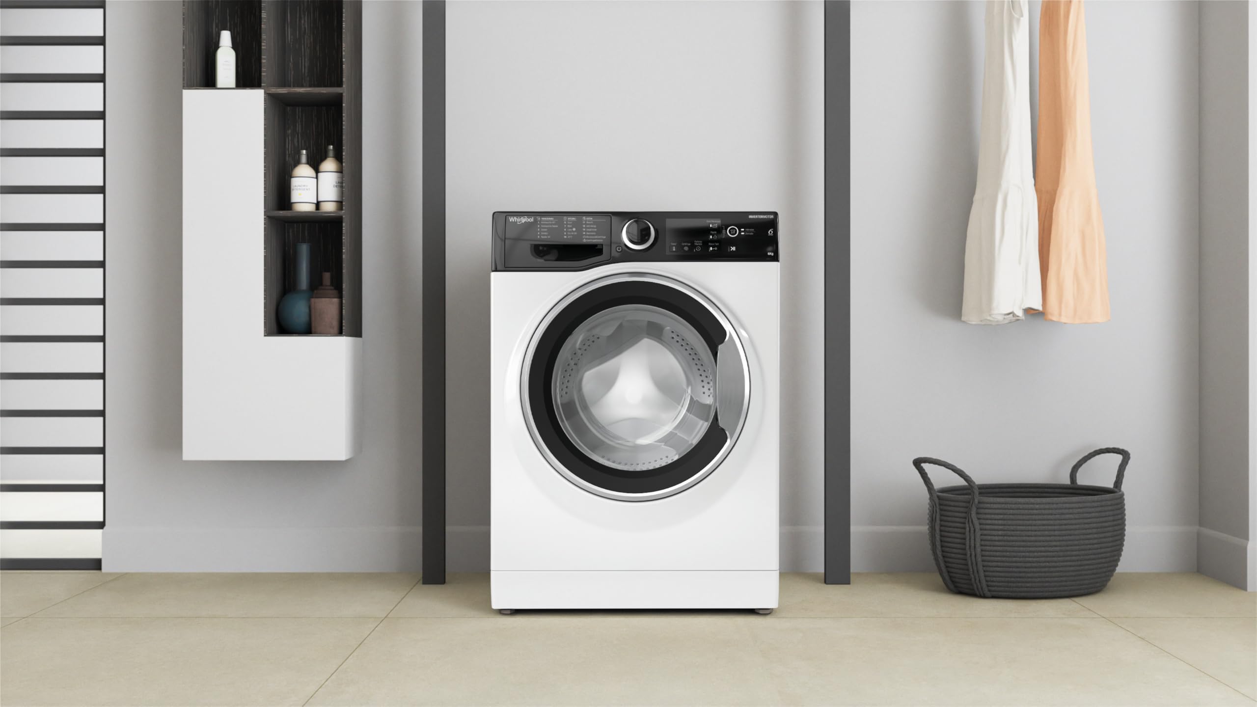 Whirlpool WSB 624 S IT - Lavatrice 6kg Libera Installazione, Carica Frontale. Centrifuga 1200 Giri Al Minuto. Larghezza 59,5cm, Profondità 42,5cm, Altezza 85,0cm, Classe Energetica C
