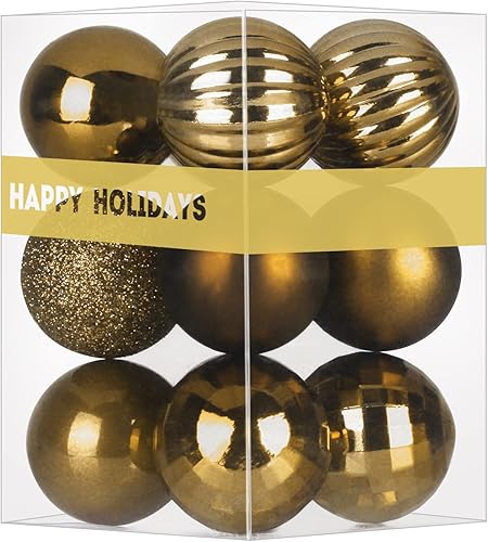 Vista 129 de GameXcel 18 Esferas Navideñas para Árbol de Navidad - Decoraciones de Árbol de Navidad Irrompibles Bola Colgante Mediana Azul Cielo 2.5 pulgadas x