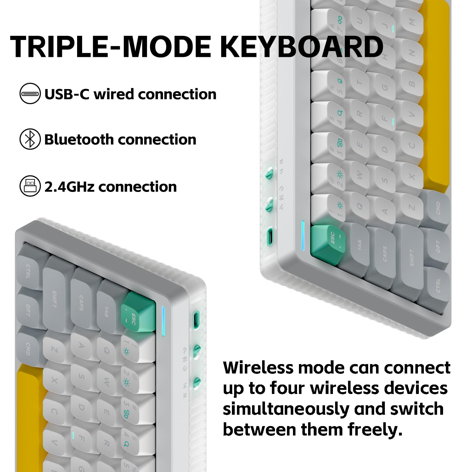 Amazon.com: nuphy Halo65 V2 Wireless Mechanical Keyboard with PBT