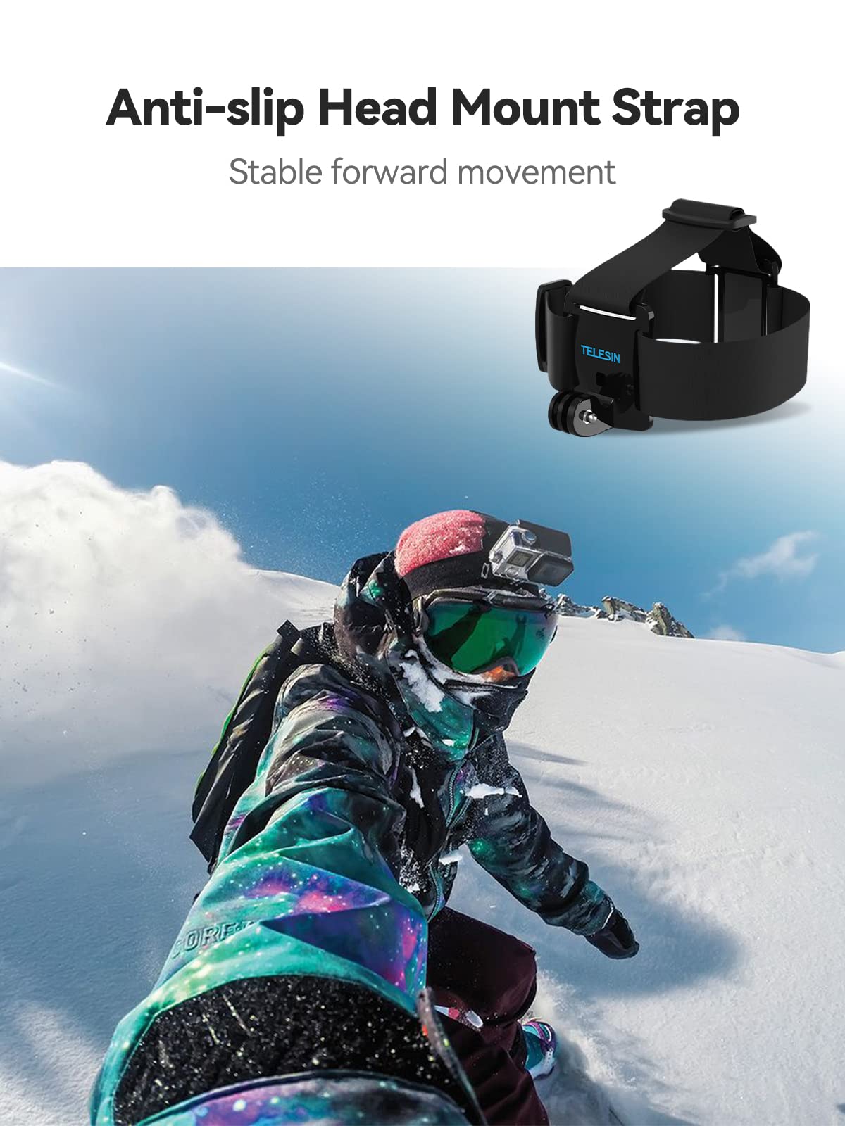 Imbracatura Pettorale E Fascia Testa TELESIN Per Action Cam - Compatibile GoPro E DJI - Foto 14