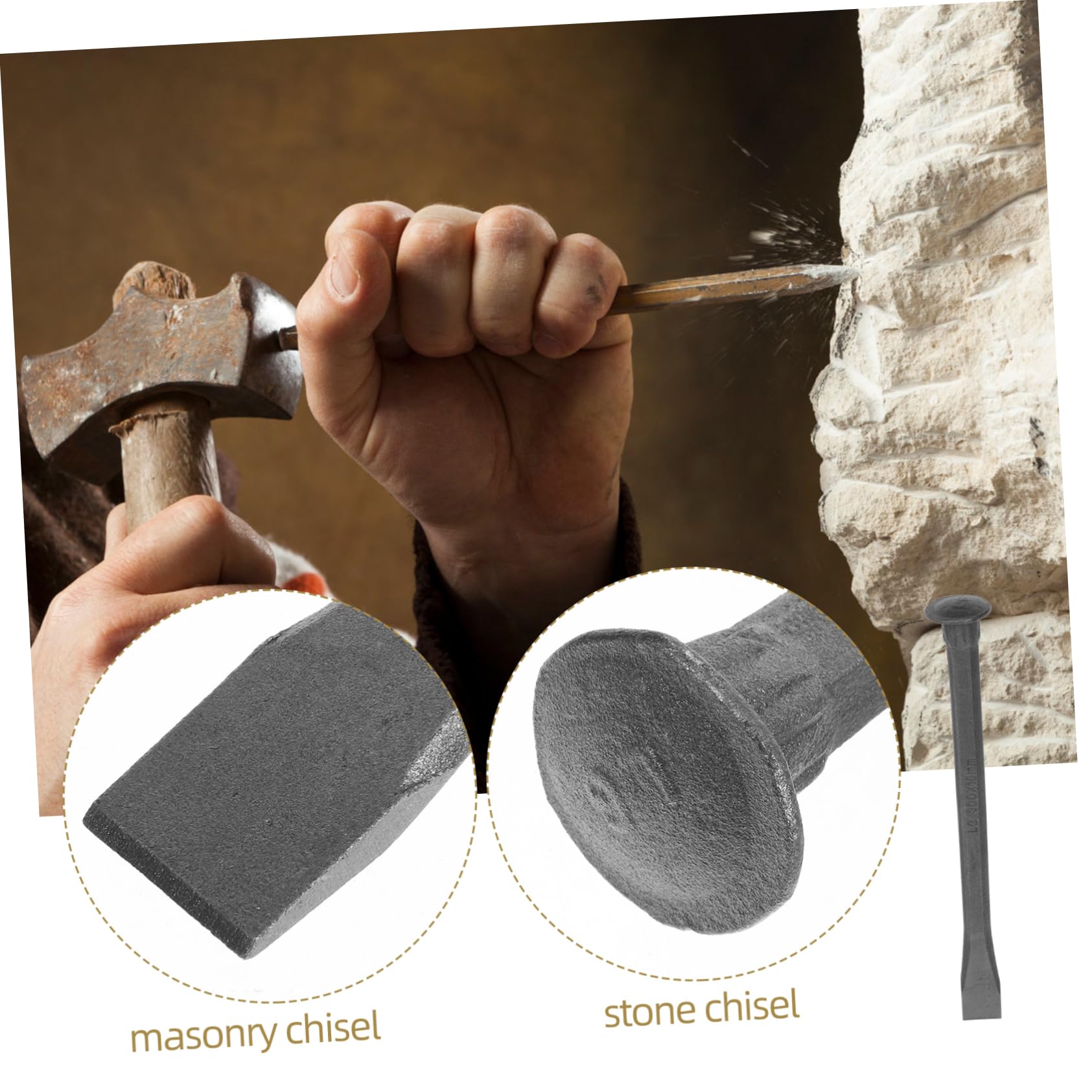 FUNOMOCYA Carpenter Chisel Portable Chisel for Woodworking and Masonry Precision Processing Comfortable Grip