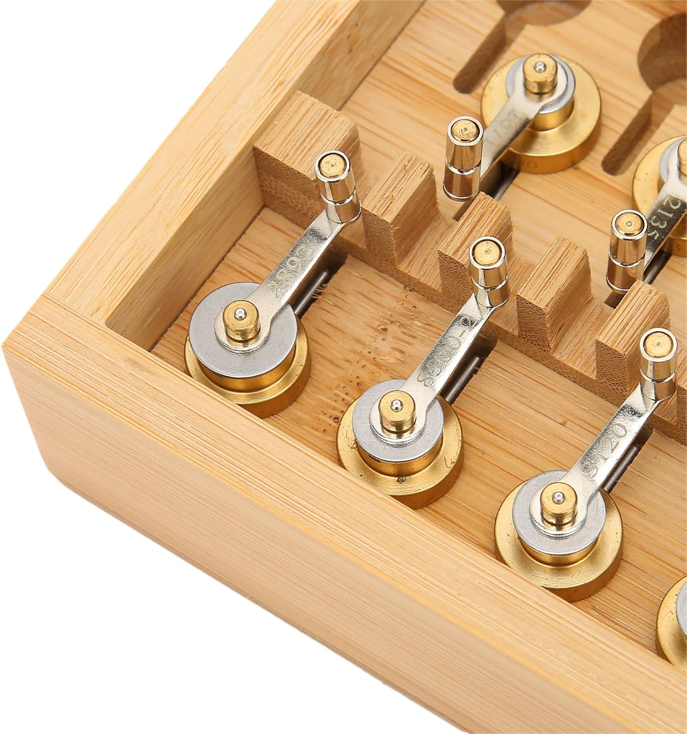 Watch Mainspring Winder, Professional High Precise Copper Material Watch Winding Tool Kit with Wooden Storage Box, Exquisite Wristwatch Repairing Tools for Most Watch for Watchmakers
