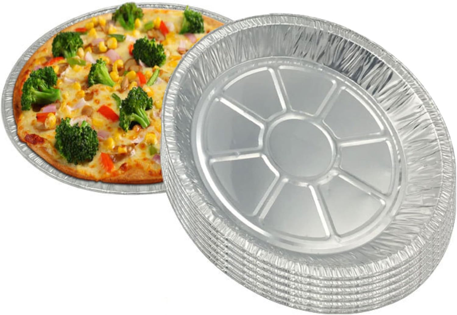 Round Foil Dishes Aluminium Containers Disposable Bakeware Pans Small