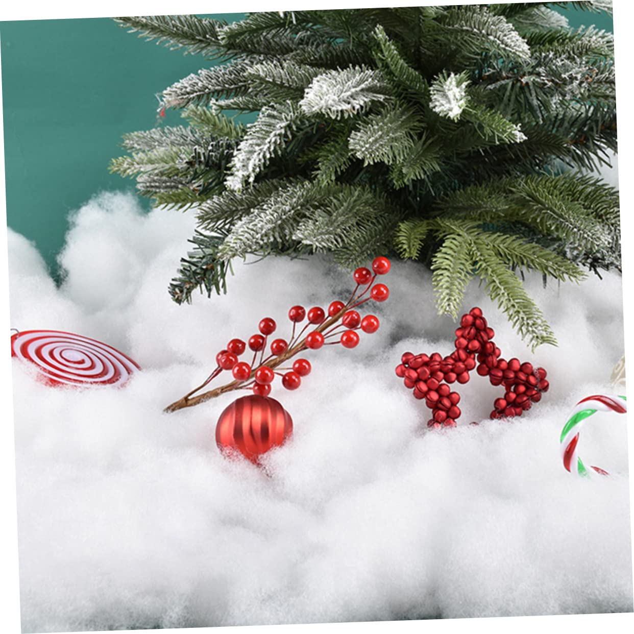 PRETYZOOM 4 Stück Schneedecke Schneedekoration Weihnachtsdorf Display Kunstschnee Dekoration Kunstschnee Für Weihnachtsdorf Kunstschnee Weihnachtsdorf Decke Weiß Das Haustier