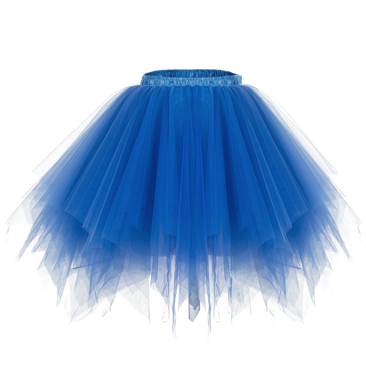 Bettli Girls Blue Rhumen 'S Short Vintage Short Tulle Petticoat Skirts Tutu Ballet Bubble Tutu Underskirt.