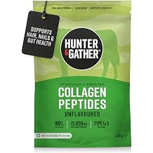 Collagen Powder 400 g - Bovine Collagen Hydrolyzed Peptides Type 1 & 3 - Perfect Solubility Tasteless No Fillers & Preservatives - For Healthy Hair Skin Nails & Muscles