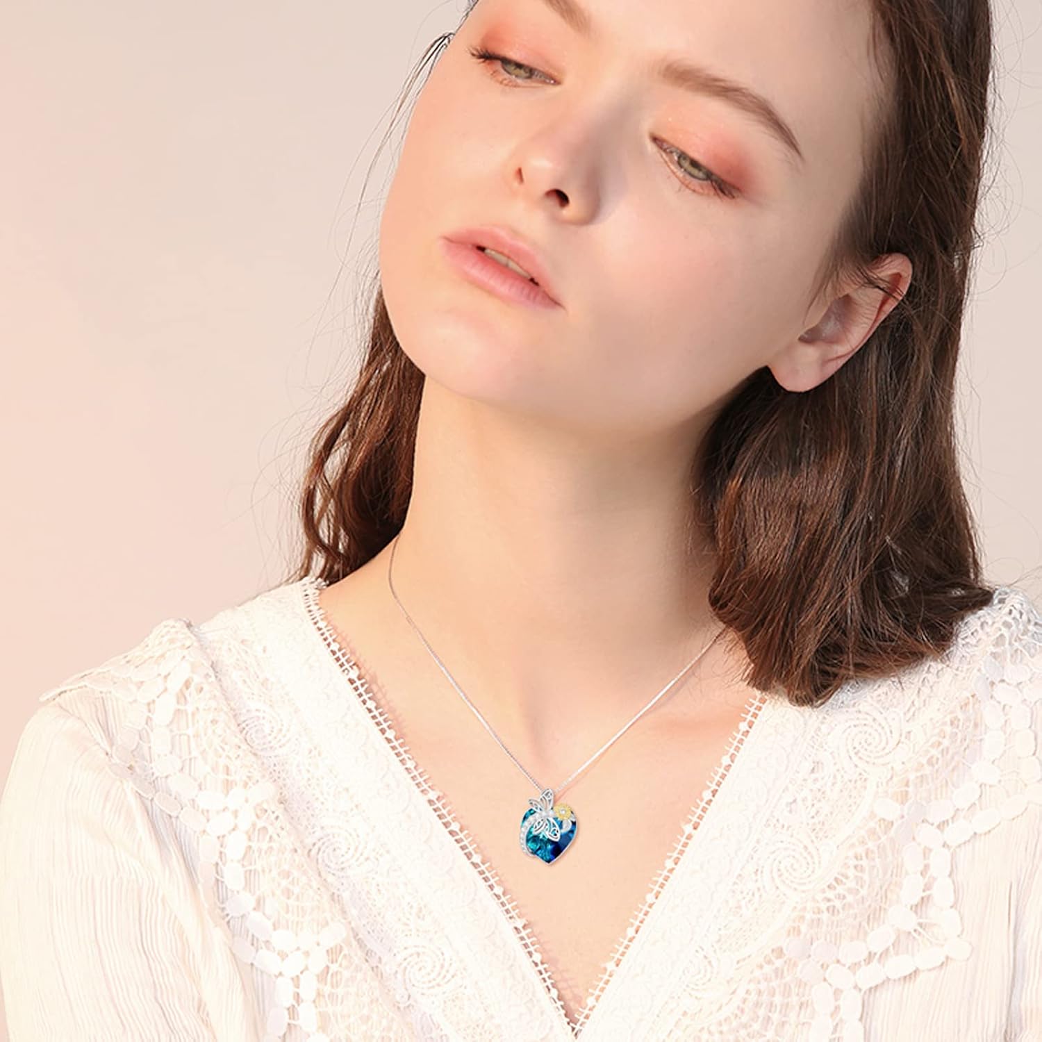 TOUPOP Dragonfly Gifts for Women S925 Sterling Silver Brighton Dragonfly Necklace with Crystal Birthday Mothers Day Jewlery Gifts for Dragonfly Lovers Women Mom