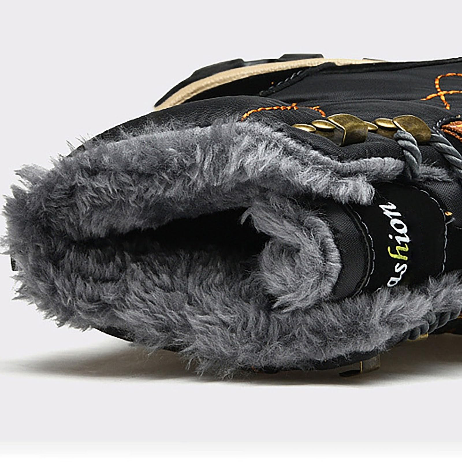 Botas de nieve impermeables para hombre, botas altas de senderismo, botas