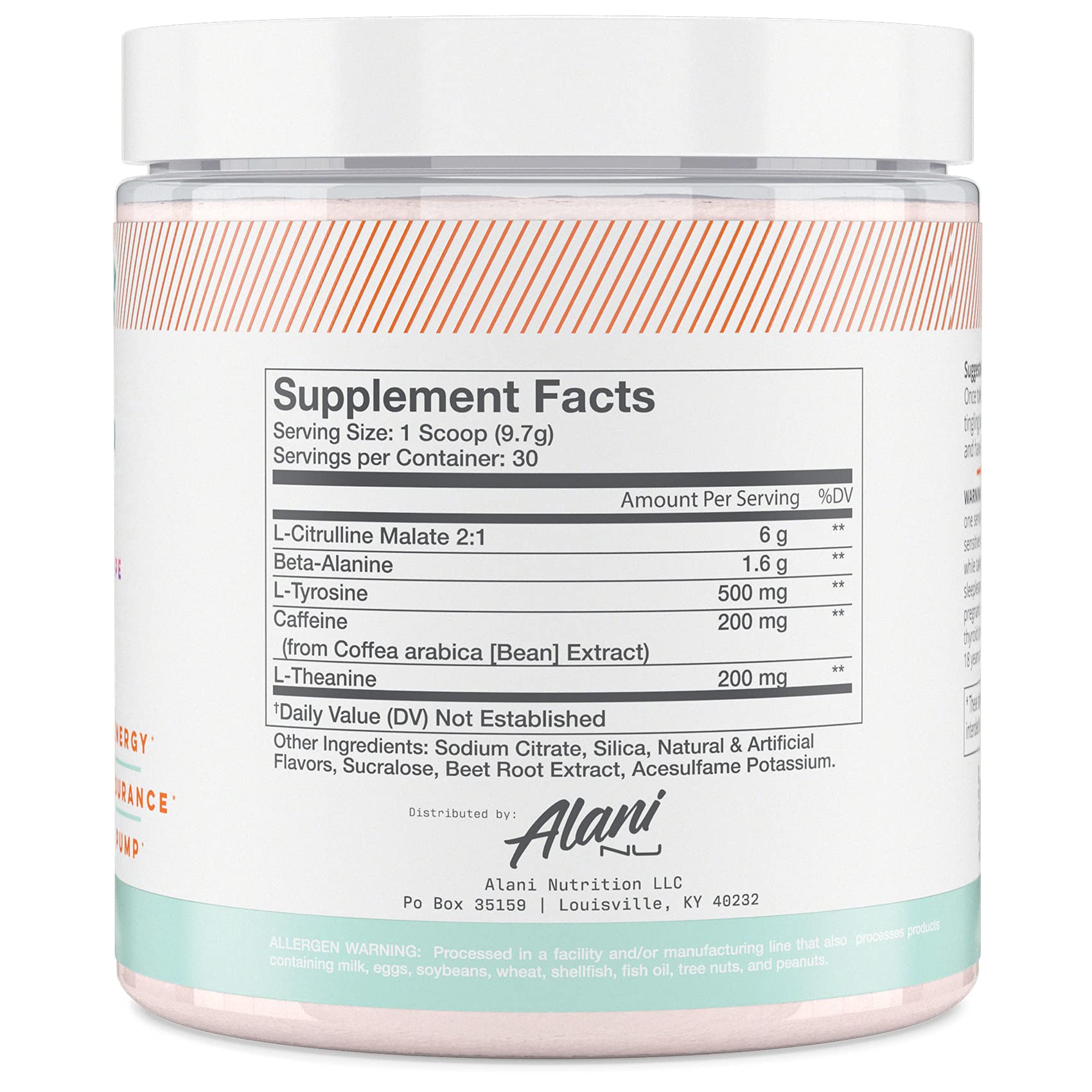 Alani Nu PreWorkout Supplement Powder for Energy, Endurance, and Pump