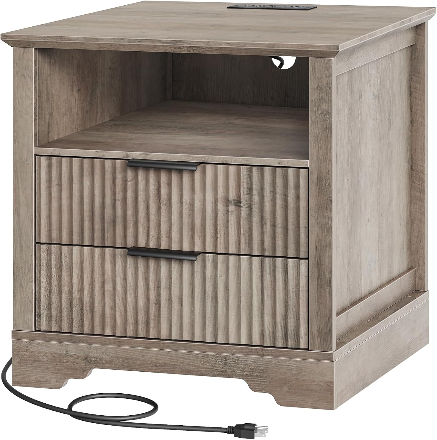 RALGEND End Table with power cord