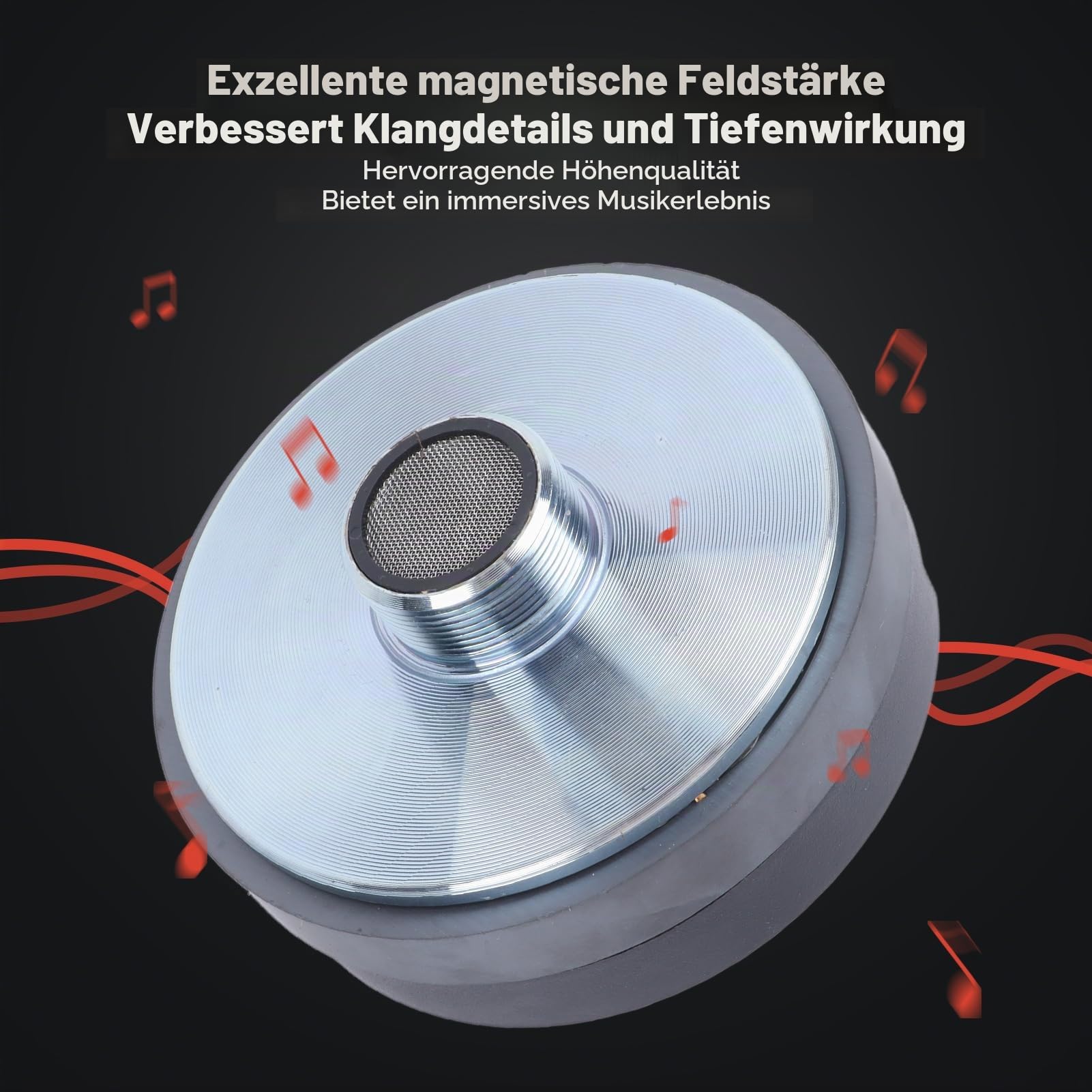 300 W 44-Kern-Hochtöner-Horntreiber – Klarer Klang, Hoher Leistungswiderstand, Ausgezeichnete Magnetische Feldstärke, Langlebig und Stabil, Immersives Musikerlebnis, für