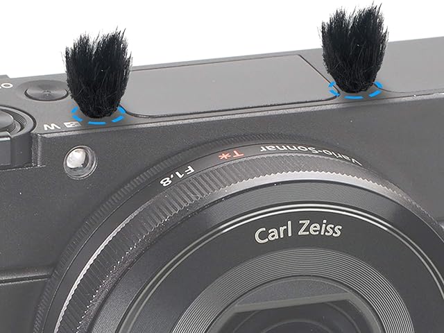 Camera Mic Windscreen, 10 PCS Fur Wind Muff Wind Cover for Sony RX1 RX10 RX100 Digital Compact Cameras Built-in Microphone Outdoor Wind Filter by YOUSHARES