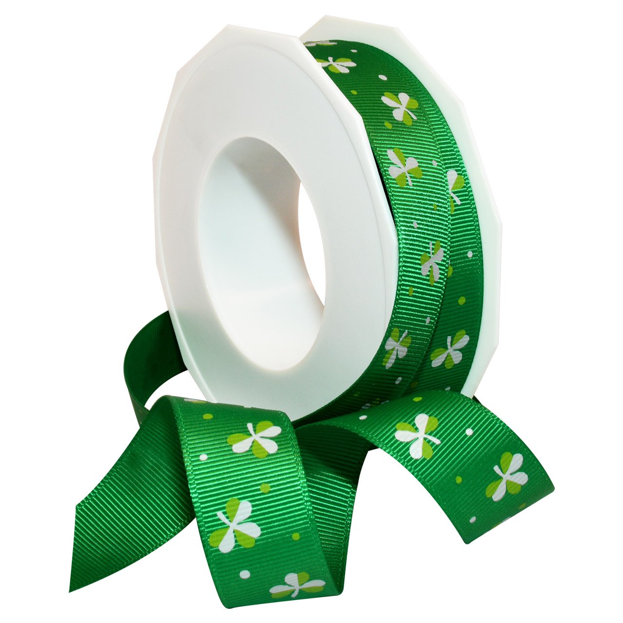Morex Ribbon Poliestrowa wstążka irlandzka koniczyna, 19 cm na 50 m, szmaragd