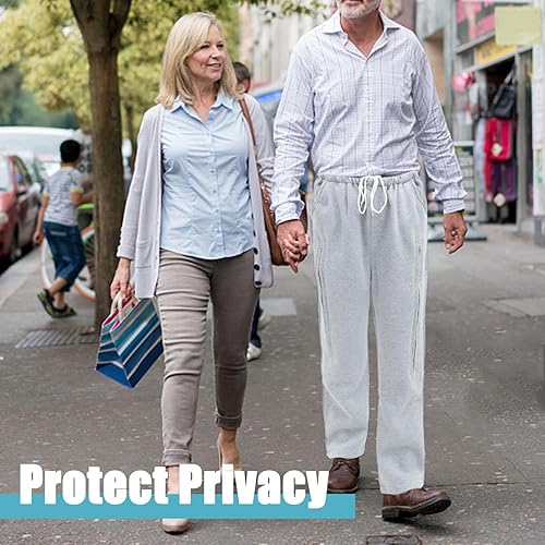 Miniatura 6 de Pantalones de bolsa de pierna de catéter, capacidad para (2) bolsas de pierna de 67.6 fl oz para nefrostomía, foley, catéteres suprapúbicos y