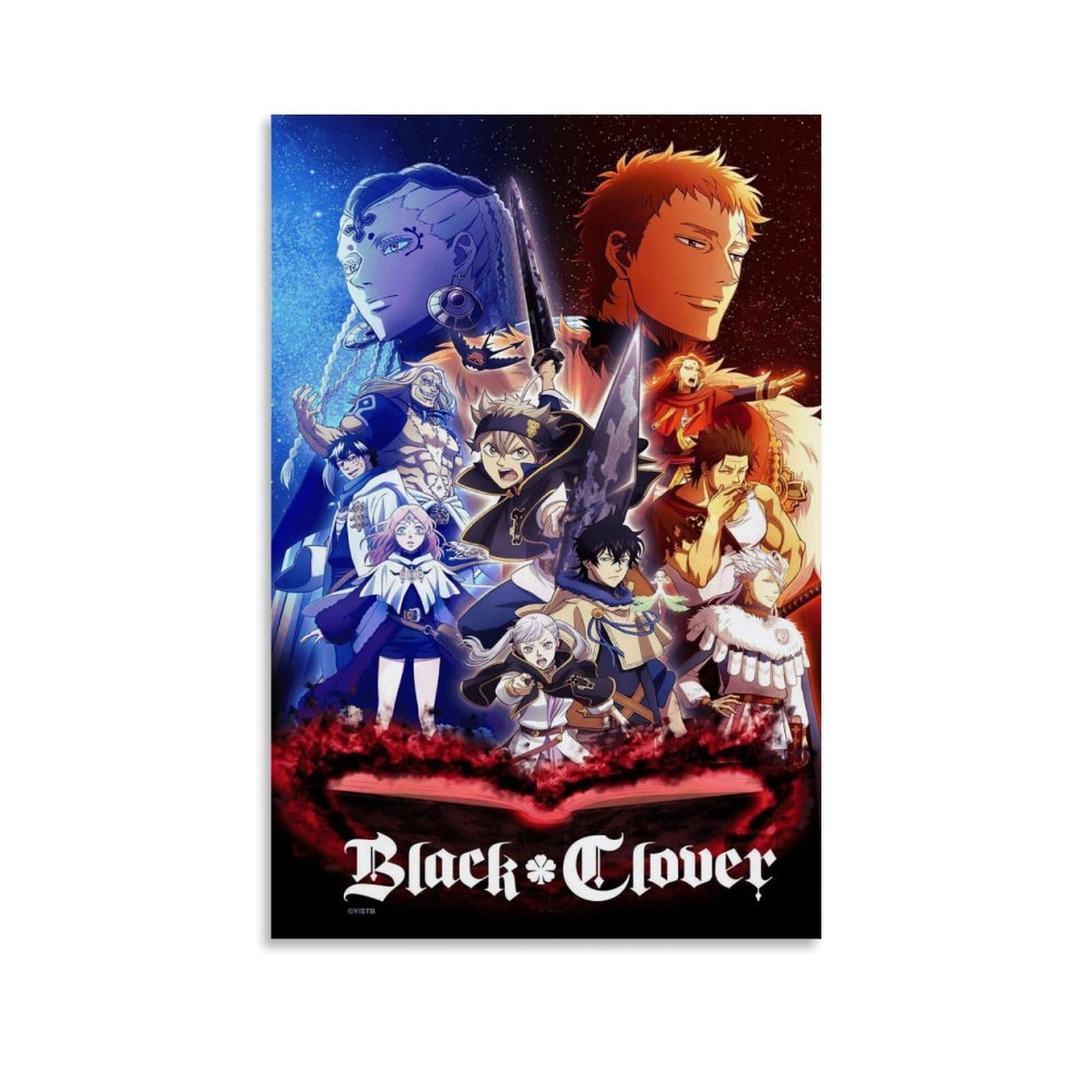 KNKncnv Black Clover Art Poster Movie Poster Decoratief Schilderij