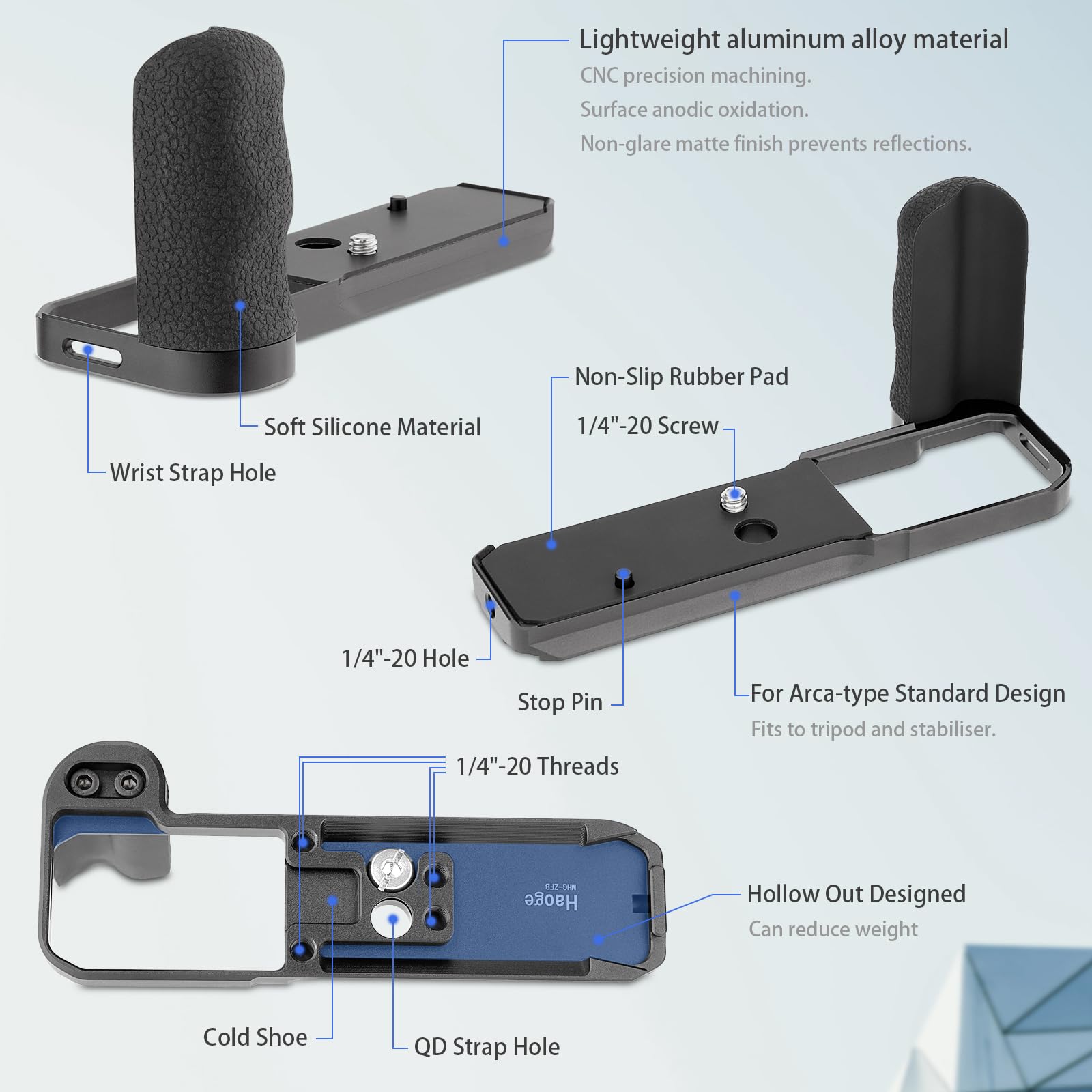 Amazon | Haoge Zf ハンドルグリップ Nikon ZF カメラフォアグリップ L