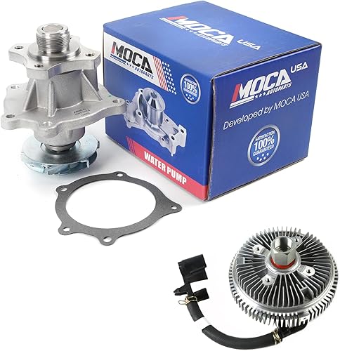 MOCA Bomba de agua y embrague de ventilador para Buick Rainier 04-07 y 02-09 para Chevrolet Trailblazer y 02-06 Trailblazer EXT y 02-09 para GMC