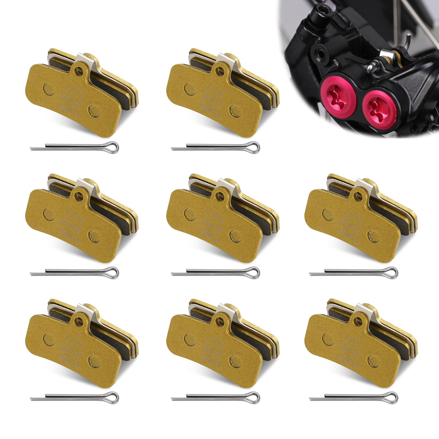 8 Pcs Brake Pads Front Rear for Surron Light Bee X Electric Bike