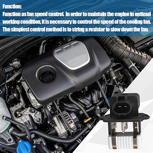 Miniatura 4 de Resistencia del ventilador de refrigeración del motor para Hyundai Elantra GT Sonata Kia Forte Soul Optima 2011-2017 reemplaza 25385-07550