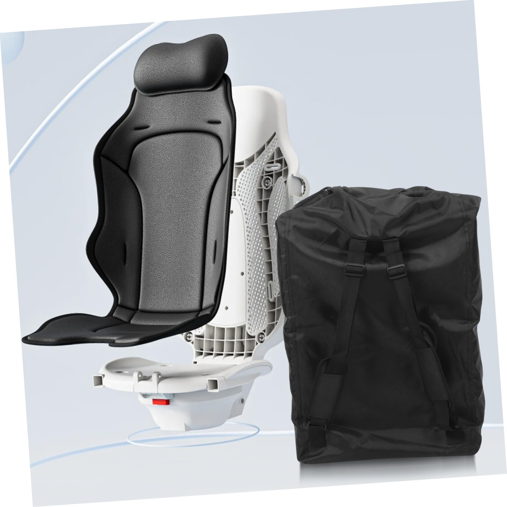 UPKOCH Borsa Portaoggetti per Passeggino Organizer da Viaggio Tasche Multiple Spallacci Regolabili e Tasca Laterale per Borraccia o Ombrello